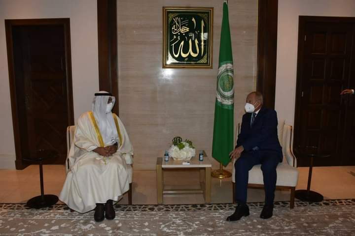 ابو الغيط يستقبل الأمين العام لمجلس التعاون الخليجي