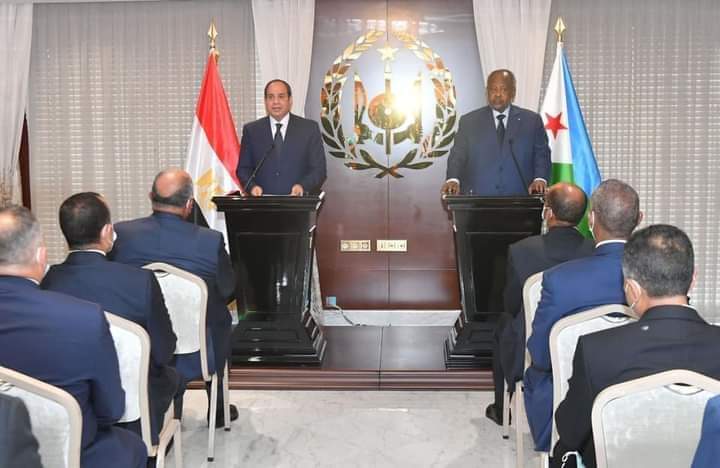 كلمة الرئيس السيسى خلال المؤتمر الصحفي المشترك مع رئيس چيبوتى