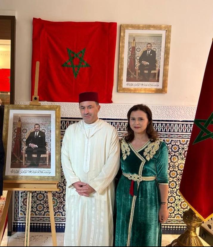القنصل العام السيد سليم لحجمرى يحتفل بعيد المجيد مع الجالية المغربية بأمستردام