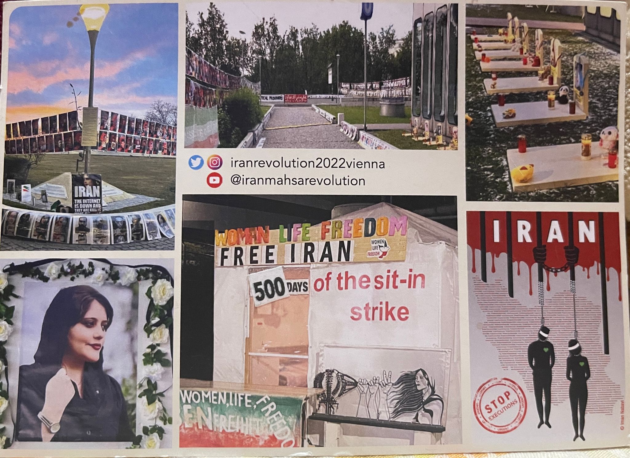 Protest vor dem Gebäude der Vereinten Nationen gegen die Unterdrückung von Frauen im Iran
